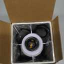 aooshine Small Table Lamp for Bedroom - Bedside Lamps for Nightstand, Minimalist Night Stand Light Lamp with Square Fabric Shade, Desk Reading Lamp for Kids Room Living Room Office Dorm (12.8in, Cream & Black)