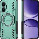 2 x Compatible with Xiaomi Poco F7 5G Case Cover,Compatible with MagSafe,Compatible with Xiaomi Redmi Turbo 4 Pro 25053RT47C Dissipation Cool Anti-Fall Mobile Phone Cases Green