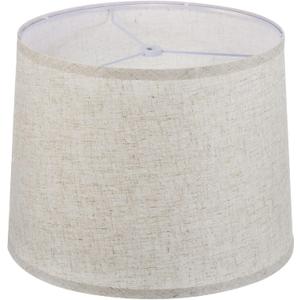 PATIKIL Lamp shades for Table Lamps 11.4" Top x 12.6" Bottom x 9.8" High Drum Lamp shades for Floor Lamps Medium Linen Lampshade Easy Assembly for Lamp Replacement, Beige