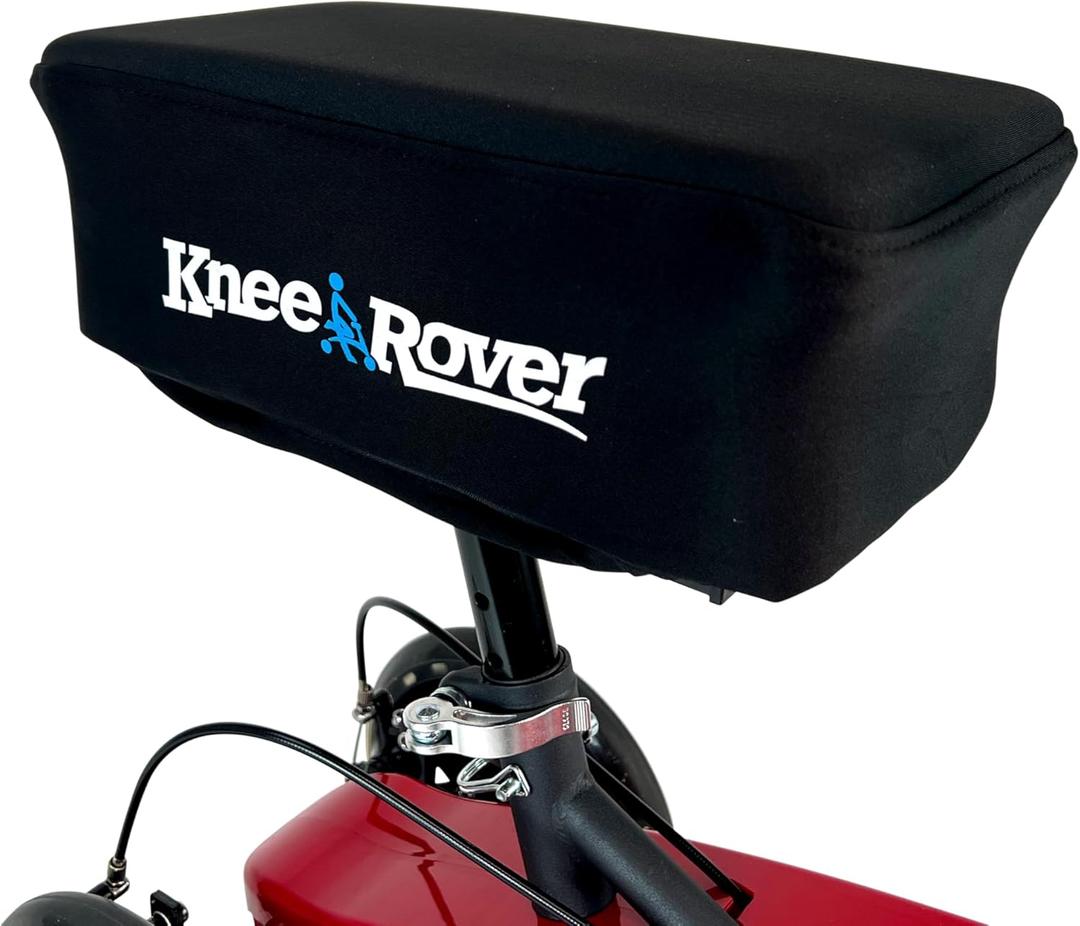KneeRover Memory Pad Knee Scooter Pad Cover Cushion - Knee Rover Pad Accessory Features Removable Cover and Comfortable Memory Foam Cushion Insert - Knee Walker Pad Fits Most Models
