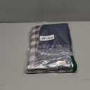 Outdoor Picnic Blankets Waterproof Foldable Sandproof, Large Gingham Cute Picnic Mat Washable Portable for Park Beach Camping Courtyard (Navy Blue, 60"80") (5' x 6'8" (Rectangular))