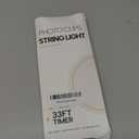 Photo Clip String Light - 33Ft 100LED Fairy Lights with Clips for Pictures With Timer, Photo Light with 50 Clear Clips for Bedroom Christmas Wedding Dcor