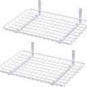 Ultrawall Wall Mounted Storage Shelf, Garage Shelves 24x12 Inch, Metal Shelf Rack, Heavy-Duty Wall Organizer for Closet, Kitchen, Laundry Room 2 Pack, White