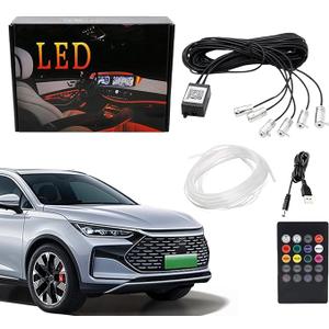 Car Light Strips - Interior LED Strip Lights - 26.25ft APP Control Smart Lighting, Wireless RGB LED Car Lights Interior | Multi Color Mood Lighting
