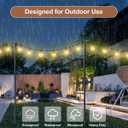 6 Pack String Light Poles for Outside, Upgraded Heavy-Duty Metal Poles for Outdoor String Lights with Fork, Adjustable Lighting Hanging Accessories for Patio Decor Pergola Backyard Garden Decorations