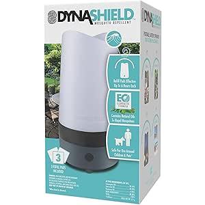 DynaTrap DynaShield DS1000-OC Outdoor Mosquito Deterrent Device-Uses Natural Essential Oils-No DEET, Ocean Blue