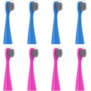 EveryStep Replacement Toothbrush Heads 8 Pack for Burst Kids Electric Toothbrush, Blue 