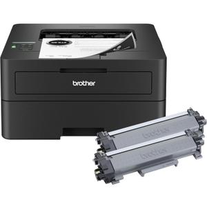 Brother HL-L2460DWW XL Wireless Compact Monochrome Printer with Duplex Copy & Scan, Fax, Black & White | Up to 4,200 Pages of Toner Included(1), Works with Alexa