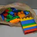 88PCS Big Building Blocks with Blue Building Bag Educational STEM Toys Gift for Kids and Toddlers