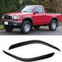 Window Visor for 1995-2004 Toyota Tacoma Regular/Standard/Single Cab, Out-Channel Rain Guards Shields Vent Deflector Shade Wind Dark Smoke for 95-04 Tacoma, Outside-Mount, 2PCS