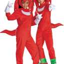 Disguise Child Sonic Knuckles Deluxe Costume for Kids, Official Sonic Movie 3 Costume With Headpiece and Gloves (M (7-8))