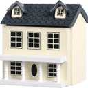Toyvian Mini DIY Model Wooden Dollhouse kit Christmas Village Houses Toy House House Kit 3D Miniature Dollhouse Kit