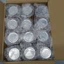 4 oz Mini Mason Jar Mugs with Handle, Small Glass Jars with Airtight Metal Lids, 12 Pack Empty Glass Mugs for Gift Party Wedding Candle and Favor