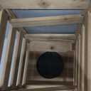 Farmhouse Lanterns Decorative Outdoor & Indoor, Wooden Candle Lanterns Decor, Outdoor Garden Hanging Lanterns for Gift, Yard, Garden, Patio, Balcony,Porch, Party (Pack of 1)