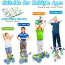 10 in 1 Electric STEM Toys for 5 6 7 8 9+ Year Old Boy Girl Birthday Gifts Educational Building Toys for Kids Ages 4-8 5-7 8-12 Stem Activities Construction Toy for Boys 6-8 8-10 Holiday Idea Gift