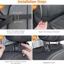 Siivton 2-in-1 Car Seat Protector & Kick Mat with iPad Holder - Kids Backseat Organizer with Touchscreen Pocket, Storage Pockets & Waterproof Cover for Child Safety and Mess-Free Rides