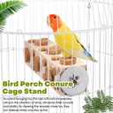 Skyygemm 2 Pieces Bird Chew Toy Wooden Foraging Toys for Birds Parrot Cork Stopper Toys Woodpecker Feeding Toy for Macaws, Small Parakeets, Conures, Budgies, Finches Conure Cockatiel