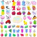 150 Pcs Mochi Squishy Toys Party Favors Mini Squishy Toy Bulk Classroom Prizes Kids Goodie Bag Stuffers for Kids Bulk Christmas
