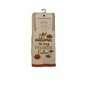 Homewear 2-PK Hand Towel Fall In Air Autumn is My Favorite Color 