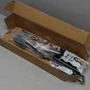 EaseLife 6.7FT Sliding Barn Door Hardware Track Kit & Handle,Big Industrial Spoke Wheel Pulley,Wall Mount,Slide Smoothly Quietly,Easy Install,Black,80" Track Fit for 36-38" Wide Opening (No Door)