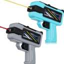 2 Pcs Alcohol Shot Gun Gift, 4 oz Beverage Shooter Shot Glass Adult Beverage Shooter Beer Gun for White Elephant Bachelor Party, Long Range Stream for Party(Gray, Blue) (EXP 02/04/26)