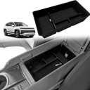 BestEvMod Center Console Organizer Compatible with Hyundai Ioniq 9 2026+ Interior Accessories Armrest Tray Storage Box ABS Material with PVC Trim