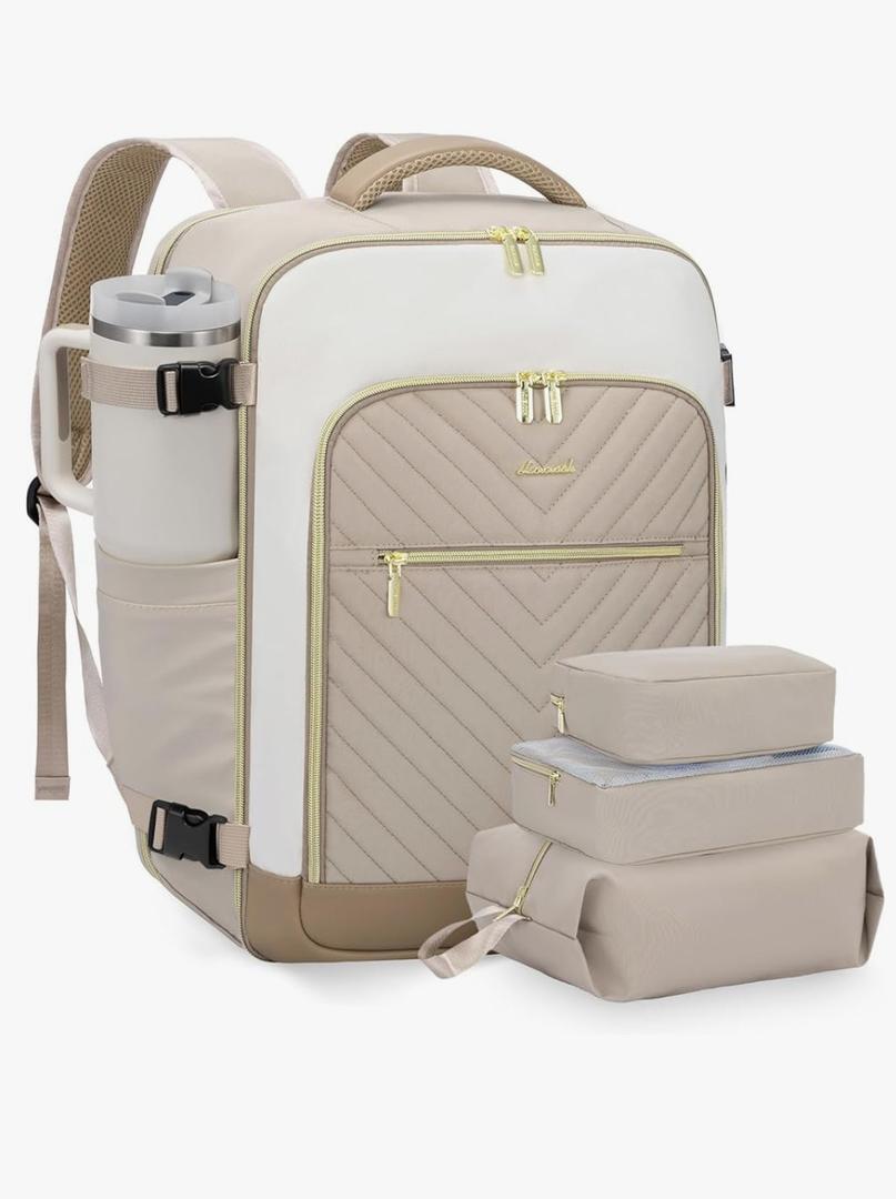 LOVEVOOK Large Travel Backpack for Women, TSA Carry on Backpack for Airplanes, 40L Personal Item Travel Bag for Women fits 17" Laptop,Waterproof Carry on Bag Airplane Approved with 3 Packing Cubes LOVEVOOK Large Travel Backpack for Women, TSA Carry on Backpack for Airplanes, 40L Personal Item Travel Bag for Women fits 17" Laptop,Waterproof Carry on Bag Airplane Approved with 3 Packing Cubes