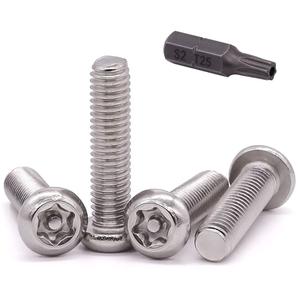 M3-0.5 x 20mm Button Head Security Torx Machine Screws 100 PCS, 304 Stainless Steel 18-8, Tamper Resistant, Full Thread, Bright Finish, Includes Torx Driver Bit