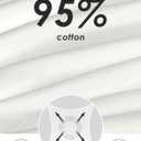 SPECIALMAGIC Cotton Sweat Shorts with Pockets for Women 10" Athletic Lounge Sports Workout Bermuda Knee Shorts (White) L