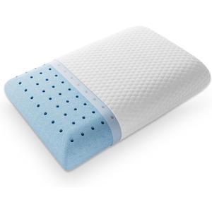 Sweetcrispy Memory Foam Pillow, Standard Size Pillows for Sleeping, Bed Pillow Soft and Comfortable, Cooling Hotel Pillow for Side Sleeper, Removable, Machine Washable Cover, 1 Pack, 24" x 16"