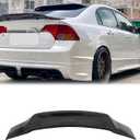 Gloss Black Rear Spoiler Wing Compatible with 2006-2011 8th Gen Honda Civic Sedan, High-Kick Trunk Spoiler Wing