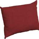 Arden Outdoor Cushion Pillow Back, 23 x 17, Rain-Proof, Fade Resistant 17 x 23, Ruby Red Leala (17"H x 23"W x 5"D)