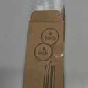 CANDWAX 8 inch White Taper Candles Set of 4 - Unscented Dripless Tapers - Smokeless Christmas Tapers - 6 Hours Burning Time Tapered White Candlesticks - Christmas Candle Sticks