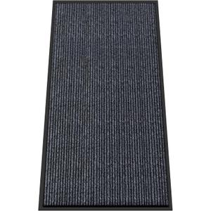 Kuyal Front Door Mat, 4'x8' Indoor Outdoor Entrance Mat, Commercial Floor Mats Inside Outside Entrance, Heavy Duty Durable Welcome Mats, Rubber Backing Non Slip Outdoor Mats for Entryway,Dark Gray, 48" x 96"