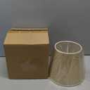 Lurrose Linen Fabric Lampshade, Bedside Lamp Shade, Household Hotel Light Table Desk Light Covers