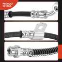 A-Premium Front Driver Brake Hydraulic Hose Compatible with Kia Models - Amanti 2004 2005 2006 - Replace# 587313F000