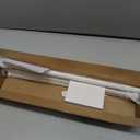 Heavy Duty Curtain Rods No Drilling for Windows 30 to 45 Inches,5/8 Inch Diameter No Drill Small Curtain Rod Set with Adhesive Brackets, White