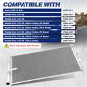 Air Conditioning A/C Condenser Compatible with Honda Civic 2006-2011; Acura CSX 2006-2011