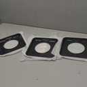 7.75" Square Drip Pan Heavy Duty Gas Burner 4 Pack SGP-400 Square Gas Range Drip Pans Black Porcelain Drip Pans Replacement for WP786333, AP6011553, PS11744751, Black