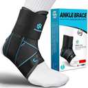 Healrecux Lace Up Ankle Brace for Women Men, Ankle Support for Sprained Ankle, Plantar Fasciitis Brace Stabilizer Wrap for Basketball, Volleyball, Sports, Injury Recovery, S