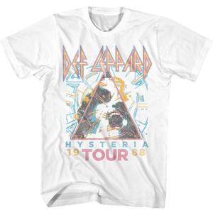 Def Leppard 1980s Heavy Hair Metal Band Rock & Roll Hysteria '88 Adult T-Shirt (Small, White) Def Leppard 1980s Heavy Hair Metal Band Rock & Roll Hysteria '88 Adult T-Shirt (Small, White)