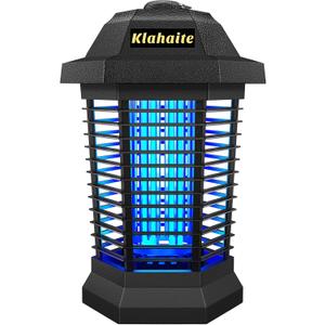 Klahaite Bug Zapper Outdoor, Electric Mosquito Zapper, Fly Zapper Indoor Fly Traps, Mosquito Repellent Outdoor Patio and Backyard Covers 1/2 Acre, 3 Prong Plug, 4200V, ABS Fireproof Plastic Outer