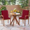High Back Outdoor Chair Cushions Set of 2-44''x20'' Patio Dining Chair Cushions with Waterproof, Fade-Resistant, Removable & Machine-Washable Covers, Burgundy