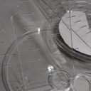 spearfishing Large Capacity Cosmetics Storage Box, Acrylic Rotating Makeup Box, Transparent Cosmetics Shelf (Transparent and simple)