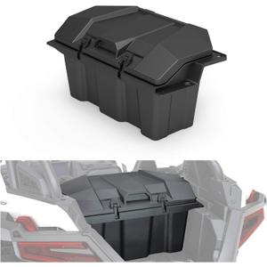A & UTV PRO 73 QT Rear Cargo Box for 2020-2025 2023 Polaris RZR PRO XP/PRO XP 4, 2022-2024 Turbo R Accessories, Forward Water Resistant Storage Bin, Replace OEM #2883751, NOT FIT RZR XP1000 Model
