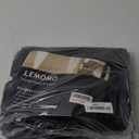 LEMOMO Blackout Curtains 52 x 84 inches Long Black Curtains Set of 2 Panels Thermal Insulated Room Darkening Curtains for Bedroom