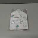 Grace Yonks Whimsical Tissue Box Cover Square - Holiday Mahjong Doodles Design 5.2" PU Leather Holder for Vanity, Desk, or Bathroom Counter - Cube Case for Facial Tissues. (110)