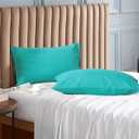 Evolive Ultra Soft Brushed Microfiber Standard Size 20"x30" Pillowcases Pair Set of 2 with Envelope Closure (20"x30" Standard, Peacock Blue)