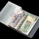 Ettonsun Thickened 100 Pocket Dollar Bill Holders for Collectors Paper Money Currency Storage Album Holder Collection Book Banknote Stamp Collecting Supplies, Small Size for Travel