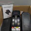 GUGTTR Under Desk Elliptical Machine, Electric Elliptical Leg Exerciser for Seniors Fully Assembled, Quiet & Portable Electric Seated Pedal Exerciser with Remote Control & 12 Adjustable Speeds